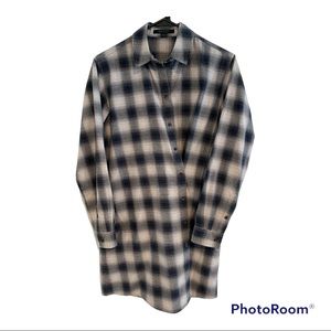 All Saints Braxon Plaid Shirt Dress Sz 6